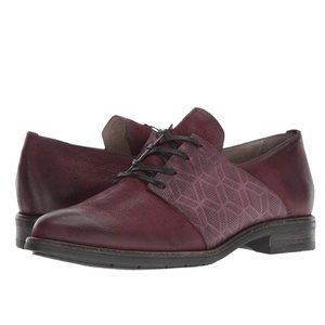 Miz Mooz Womens Oxfords EU 41 / US 9.5 Trudy Eggplant Maroon Leather Office Work